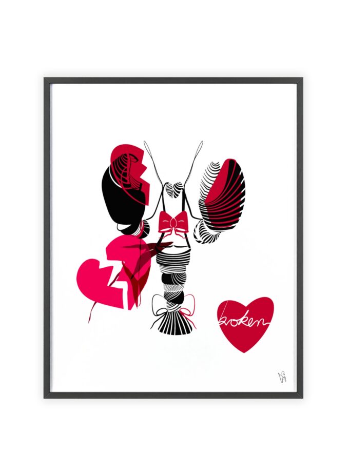 Heartbroken Poster, Framed