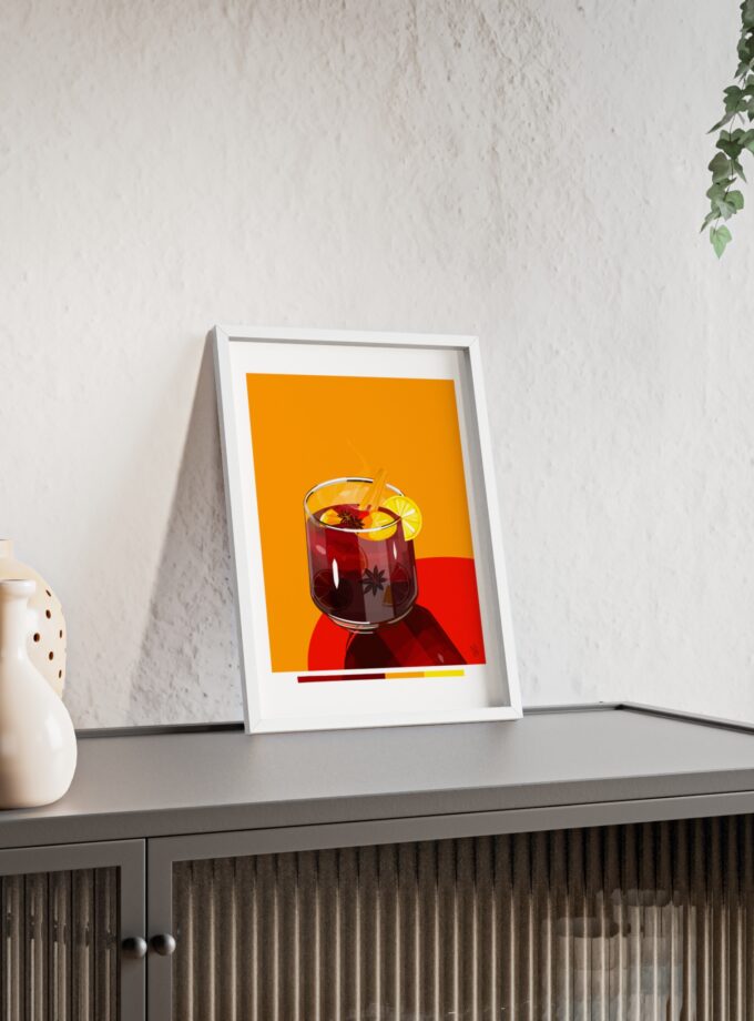 Mulled Wine Poster, Framed