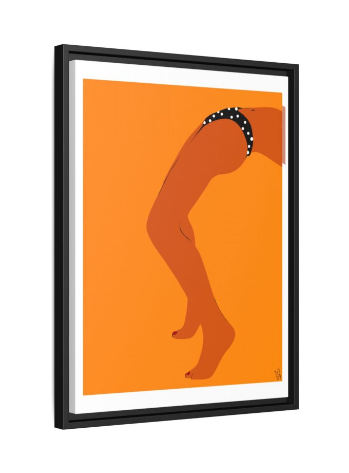 Sun Bath Canvas, Framed