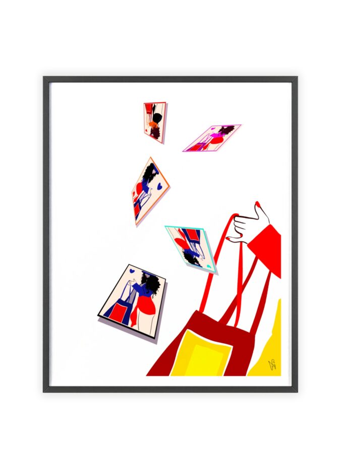 Memory Cards Poster, Framed