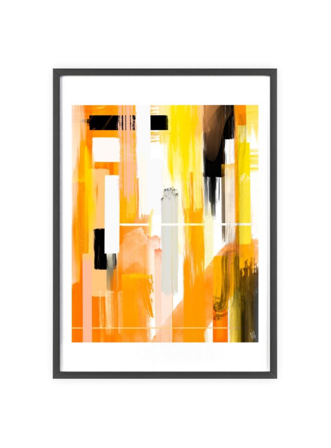Liquid Gold Poster, Framed