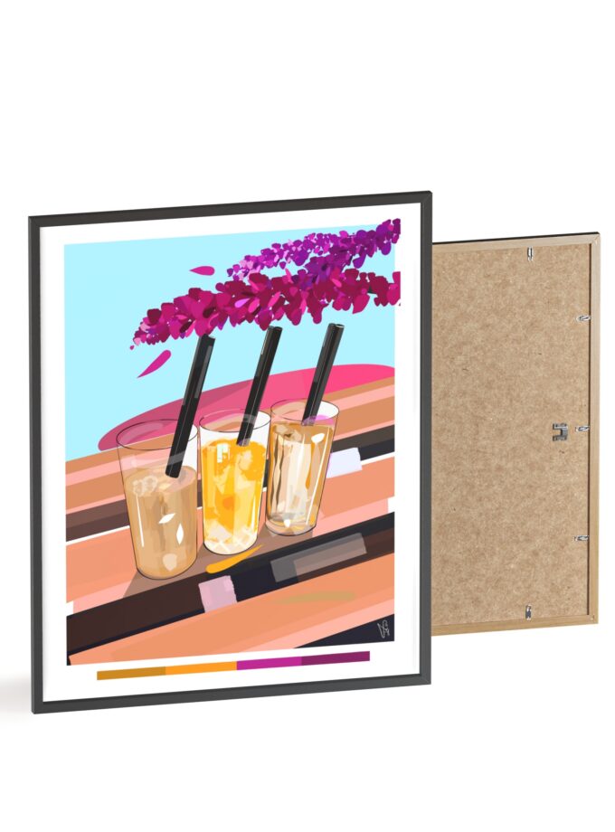 Under The Bugenvilija Poster, Framed