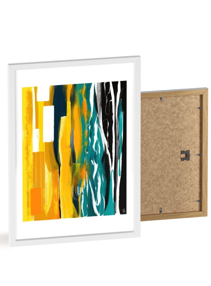 Midnight Swim Poster, Framed