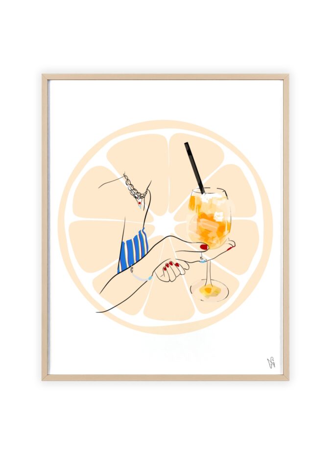 Mimosa in Dubrovnik Poster, Framed