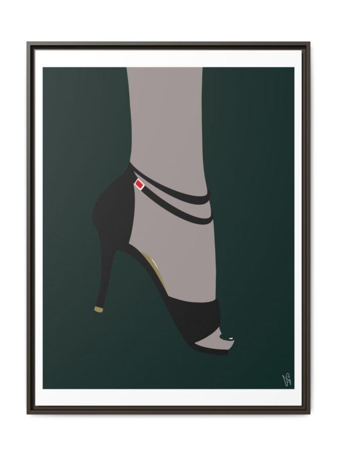 Emerald Canvas, Framed