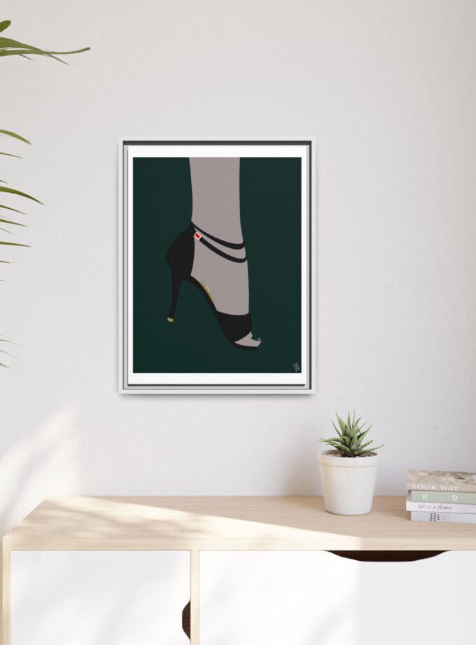 Emerald Canvas, Framed