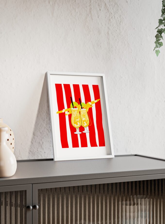 Pina Colada Poster, Framed