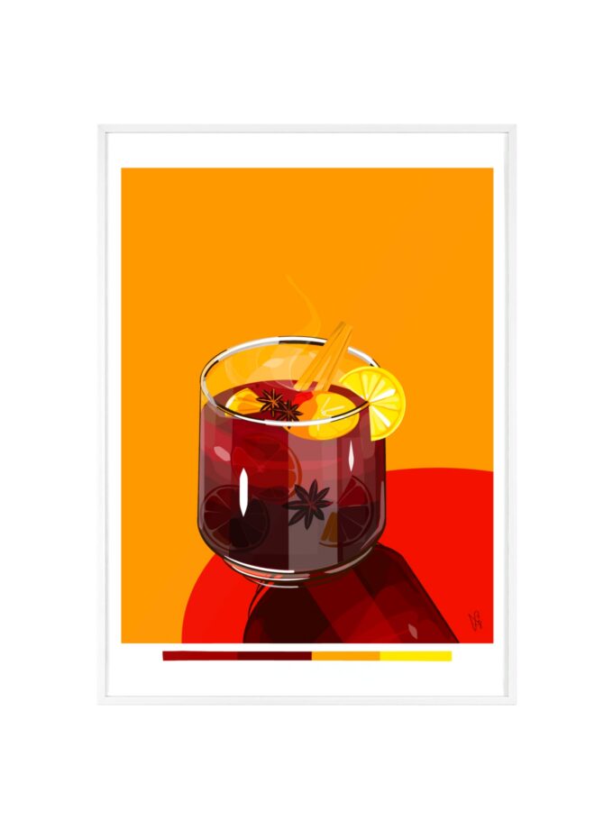 Mulled Wine Poster, Framed