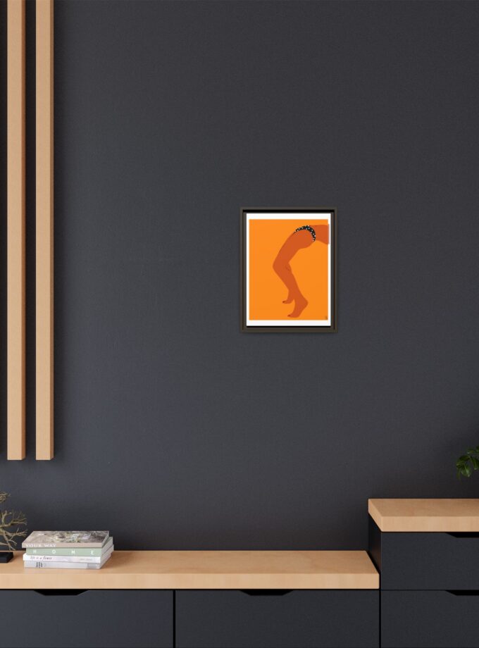 Sun Bath Canvas, Framed