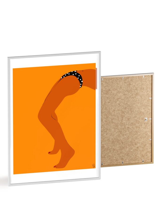 Sun Bath Poster, Framed