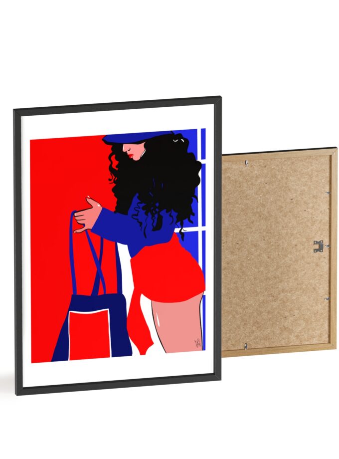 Beach Day Poster, Framed