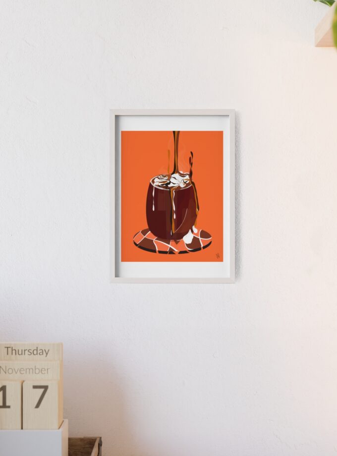 Hot Chocolate Poster, Framed