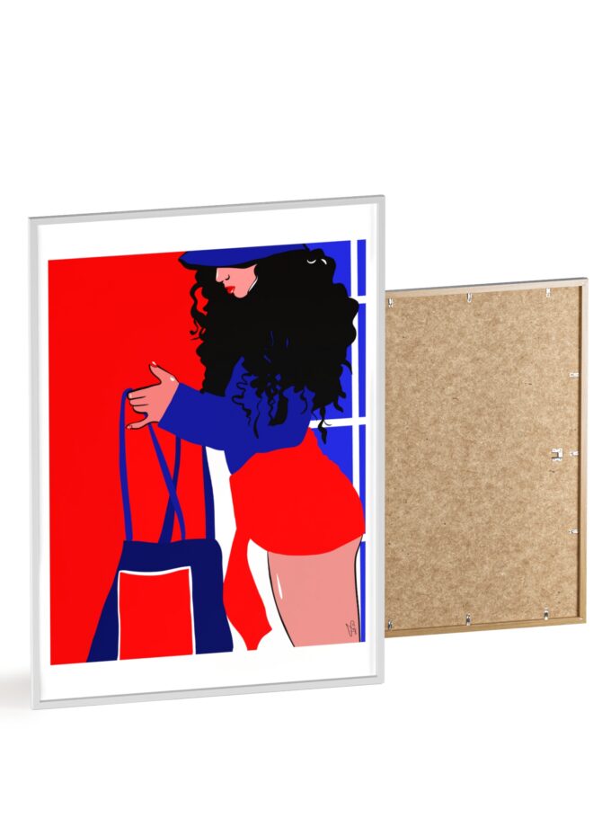 Beach Day Poster, Framed