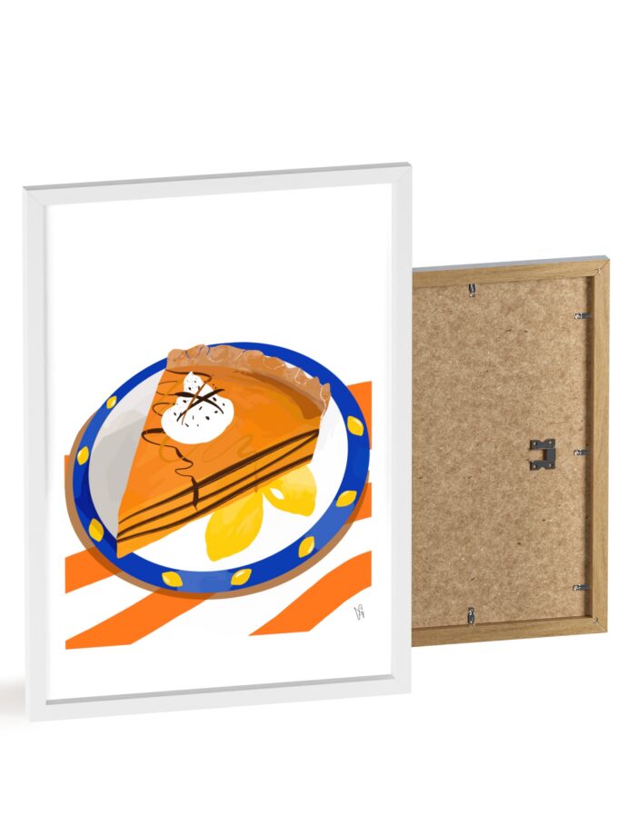 Pumpkin Pie Poster, Framed