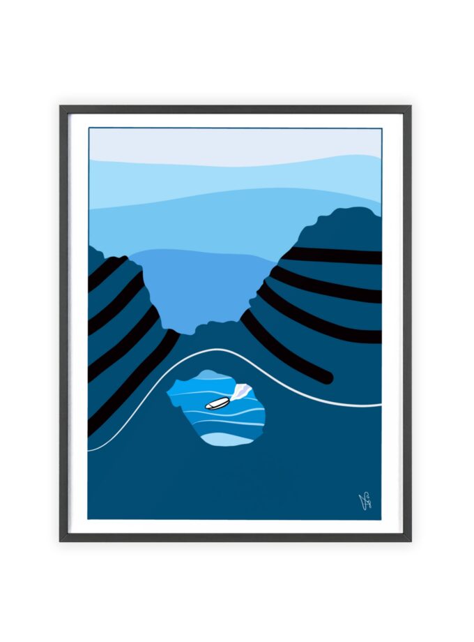 Sky Is Bright Poster, Framed