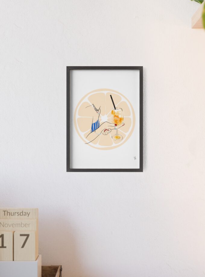 Mimosa in Dubrovnik Poster, Framed