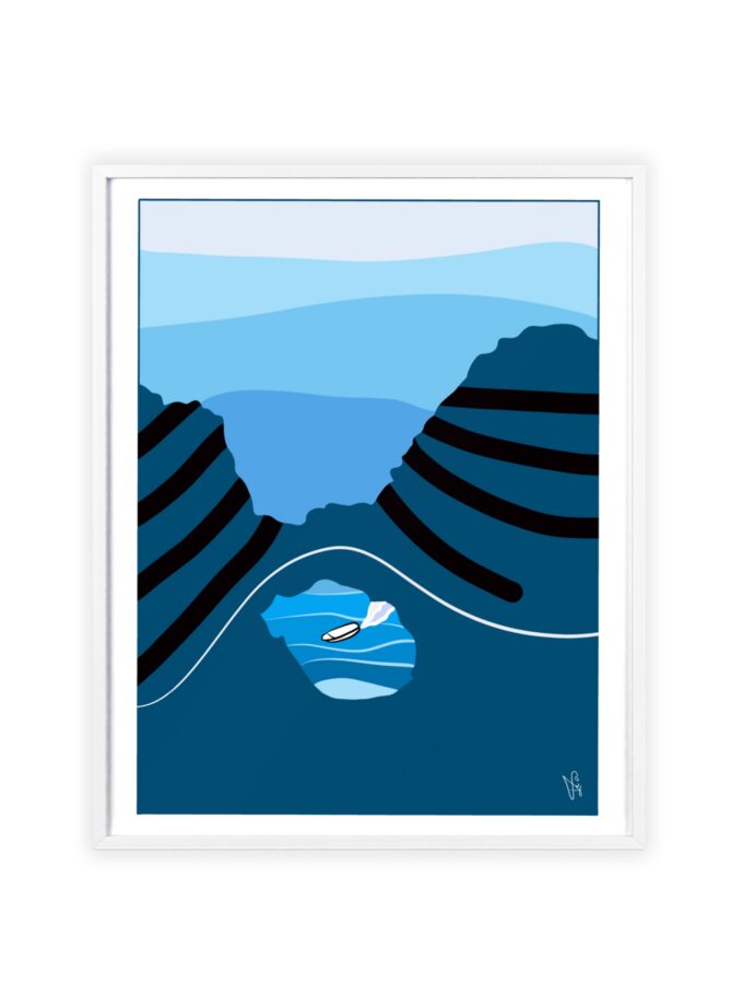 Sky Is Bright Poster, Framed