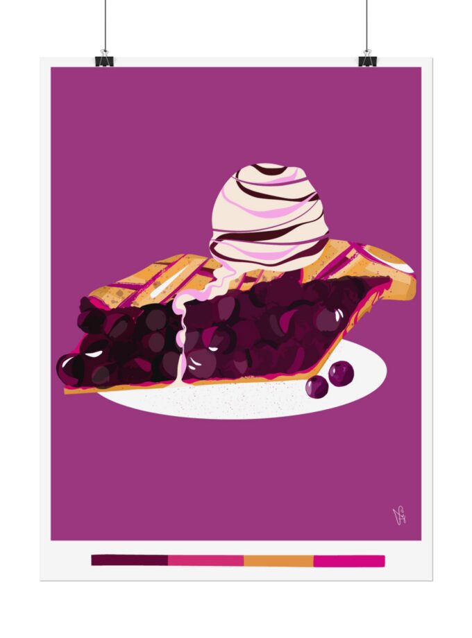 Blueberry Pie Poster