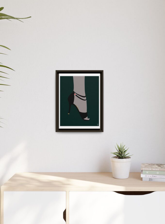 Emerald Canvas, Framed