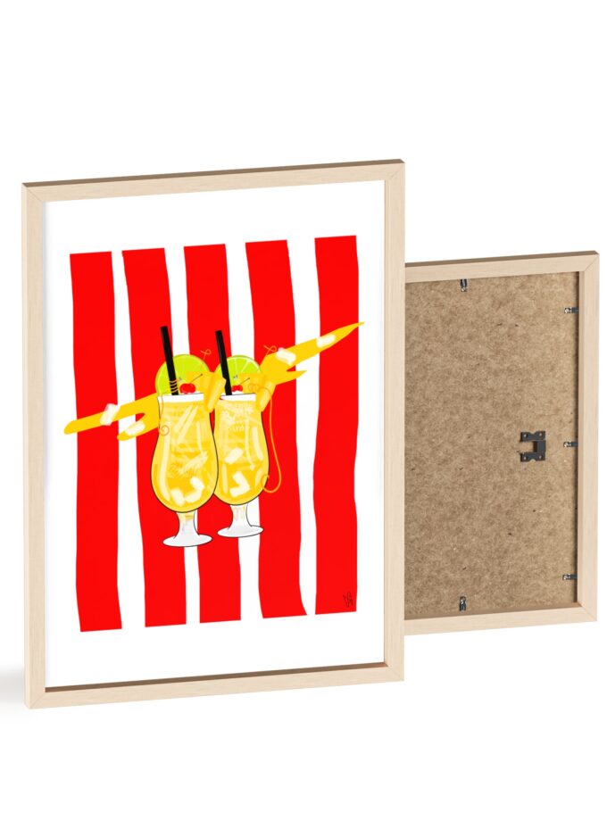 Pina Colada Poster, Framed