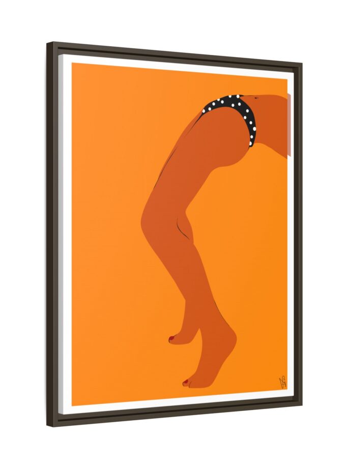 Sun Bath Canvas, Framed