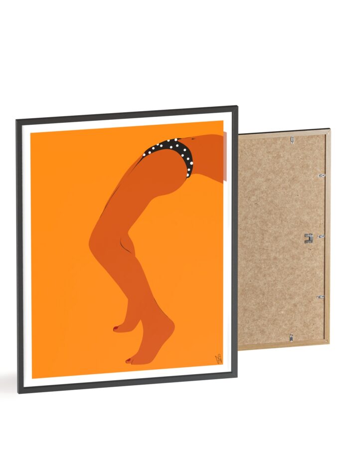 Sun Bath Poster, Framed