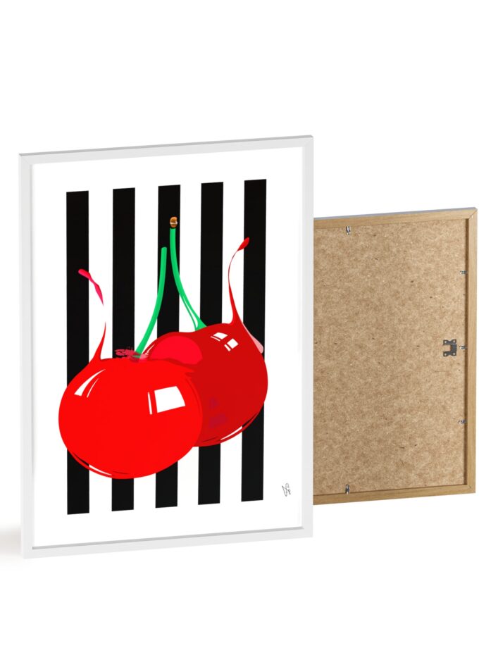 Cherries Poster, Framed