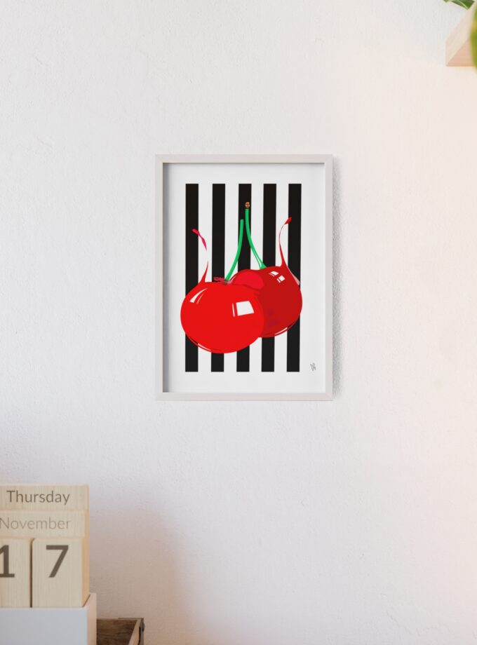 Cherries Poster, Framed
