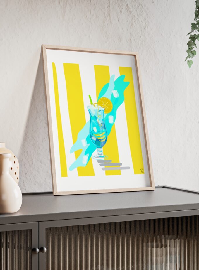 Blue Lagoon Poster, Framed