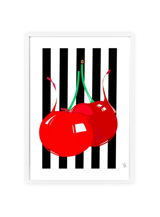 Cherries Poster, Framed