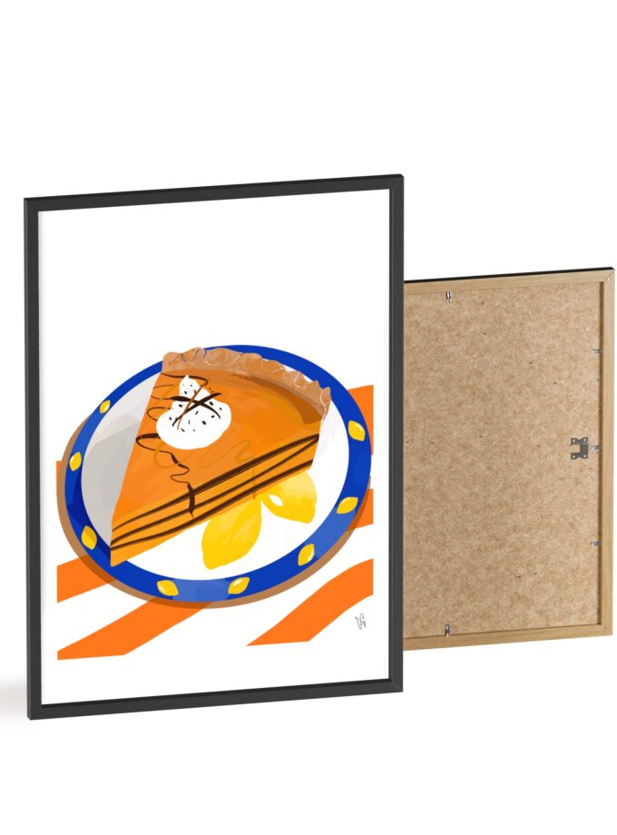 Pumpkin Pie Poster, Framed