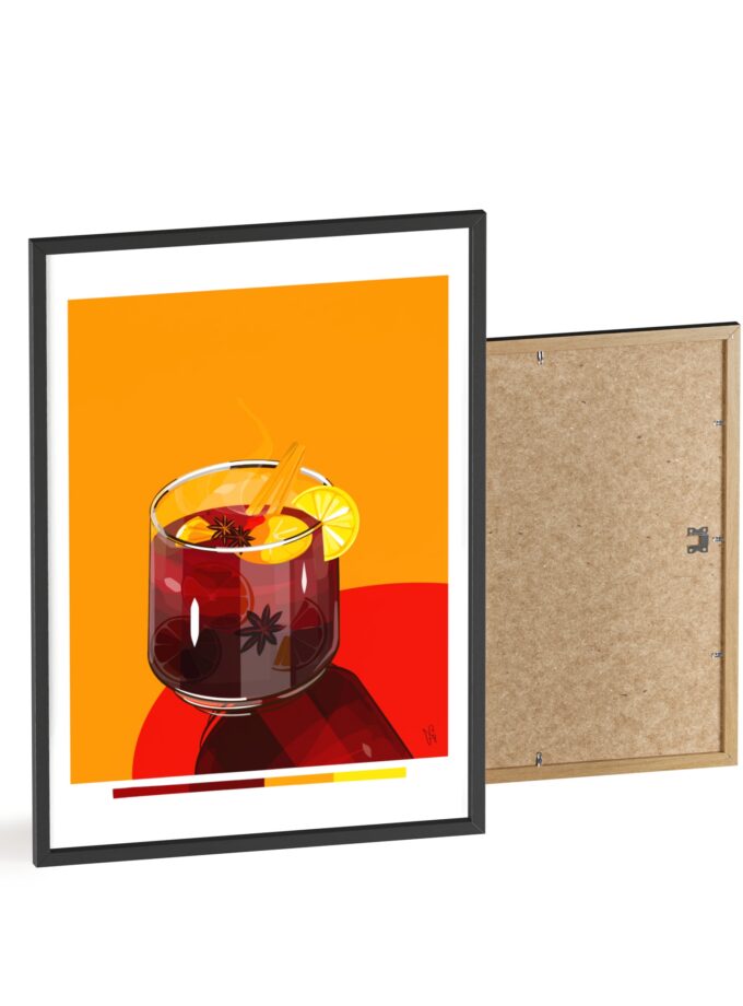 Mulled Wine Poster, Framed