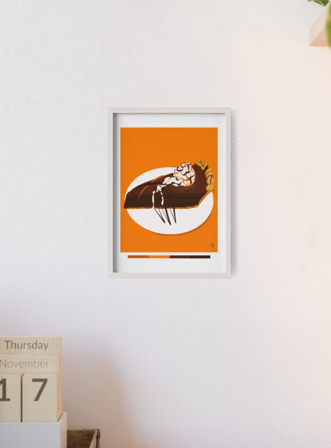 Chocolate Pie Poster, Framed