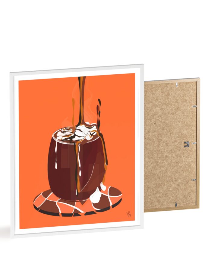 Hot Chocolate Poster, Framed