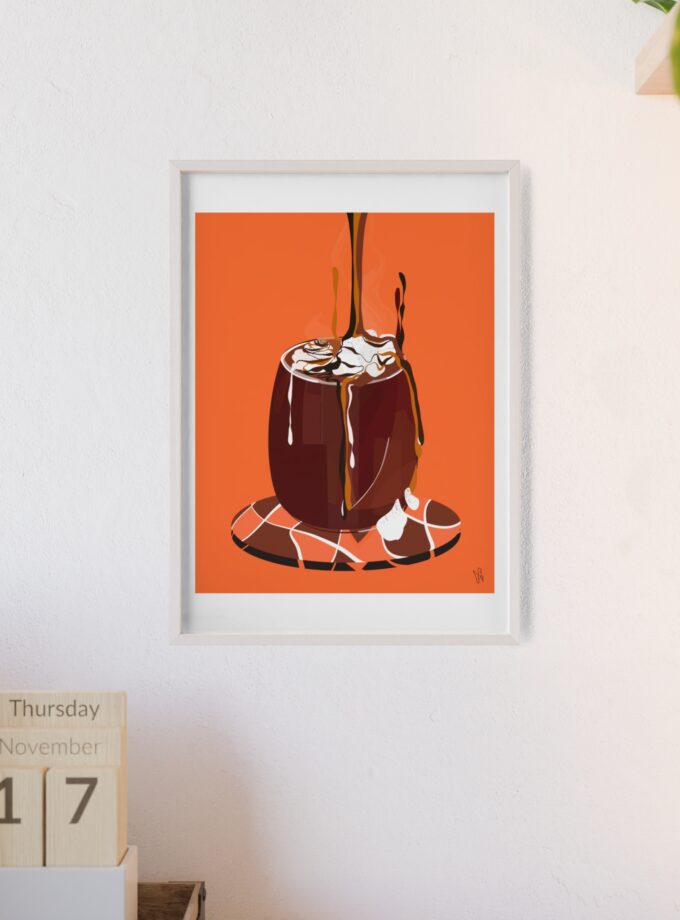 Hot Chocolate Poster, Framed