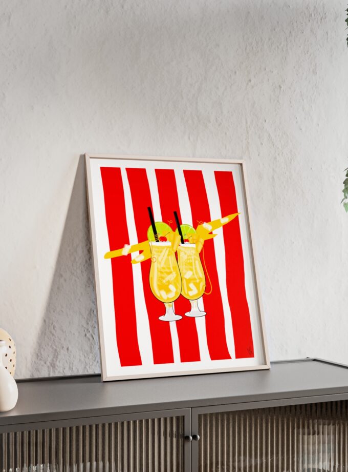 Pina Colada Poster, Framed