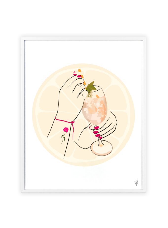 A Toast To Friendship Poster, Framed