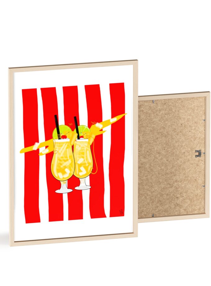 Pina Colada Poster, Framed