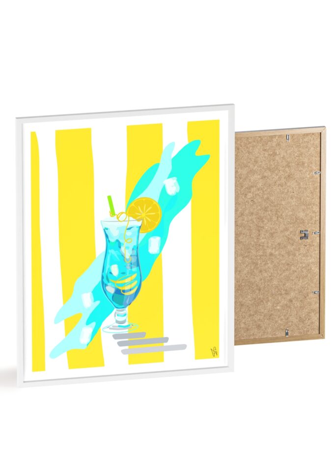 Blue Lagoon Poster, Framed