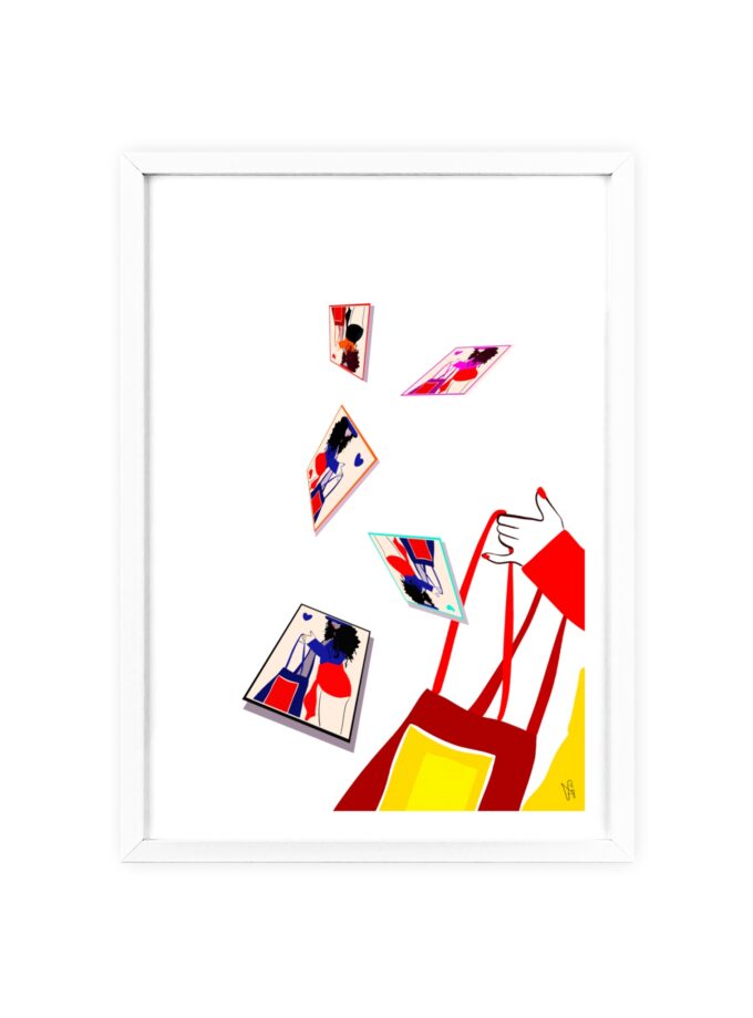 Memory Cards Poster, Framed