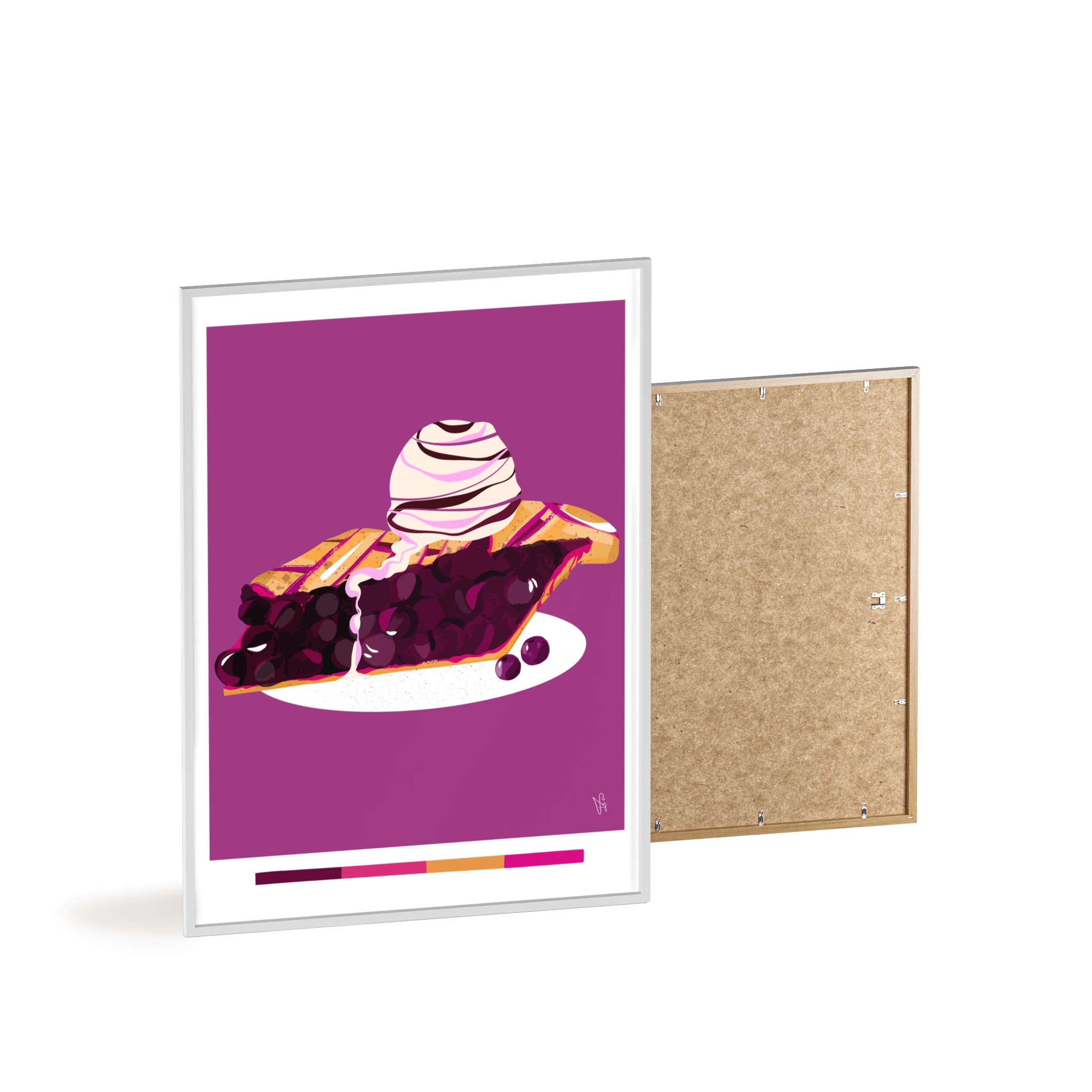 Blueberry Pie Poster, Framed - Image 26