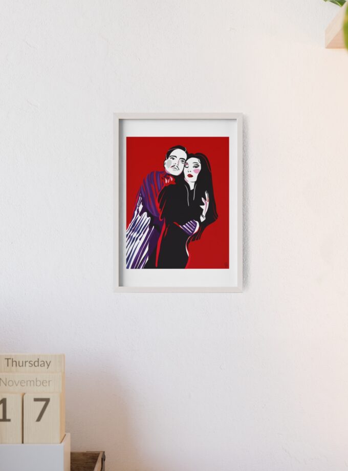 90' Bloody Halloween Poster, Framed