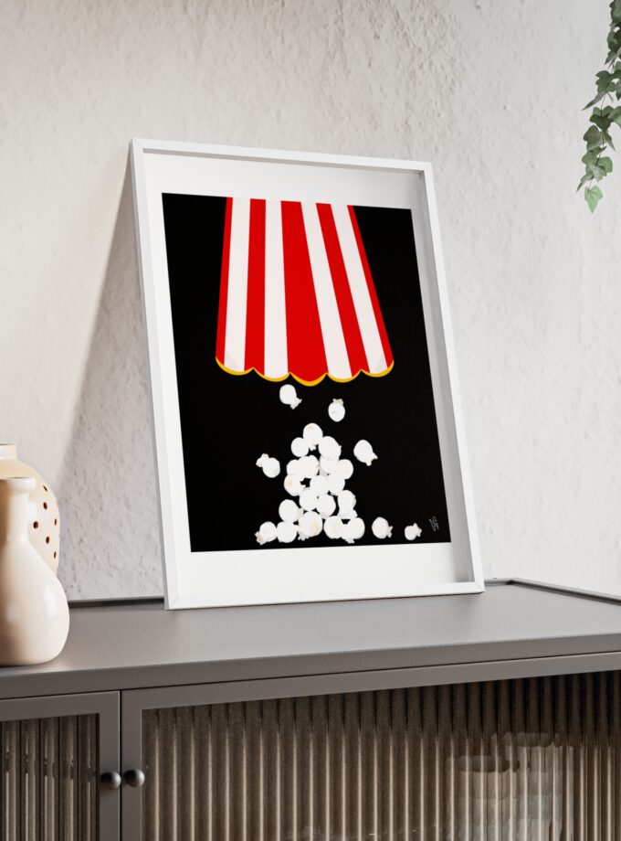 Let's Stay In Poster, Framed