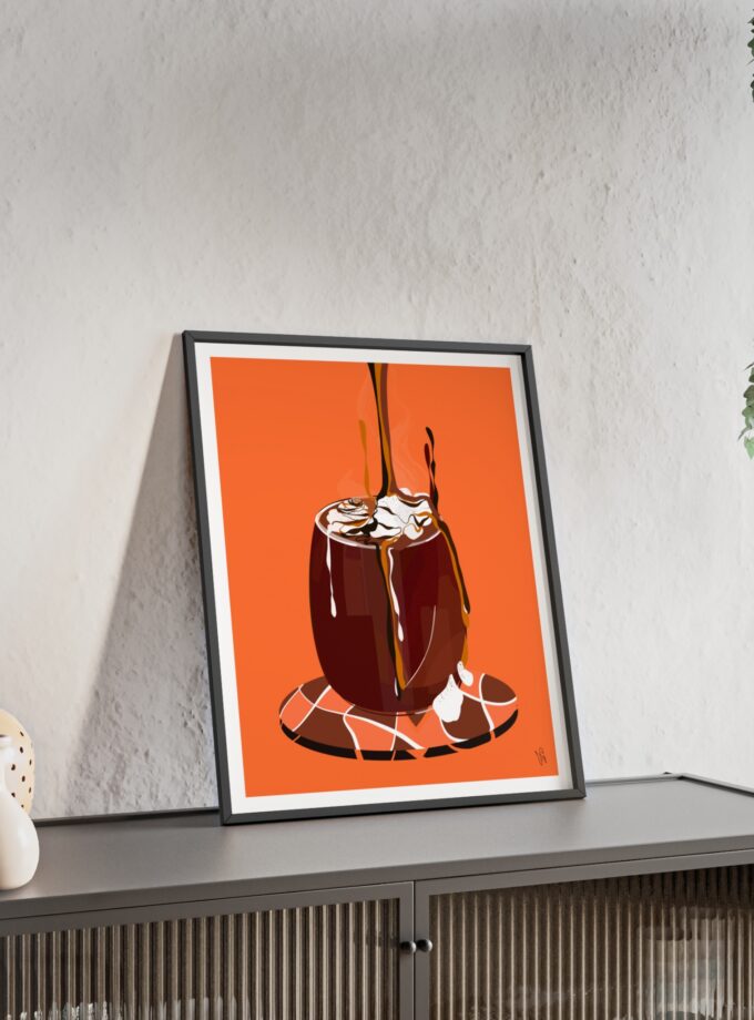 Hot Chocolate Poster, Framed