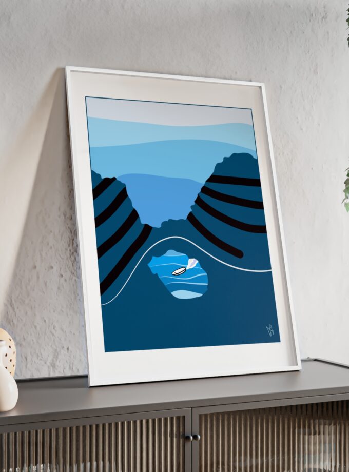 Sky Is Bright Poster, Framed