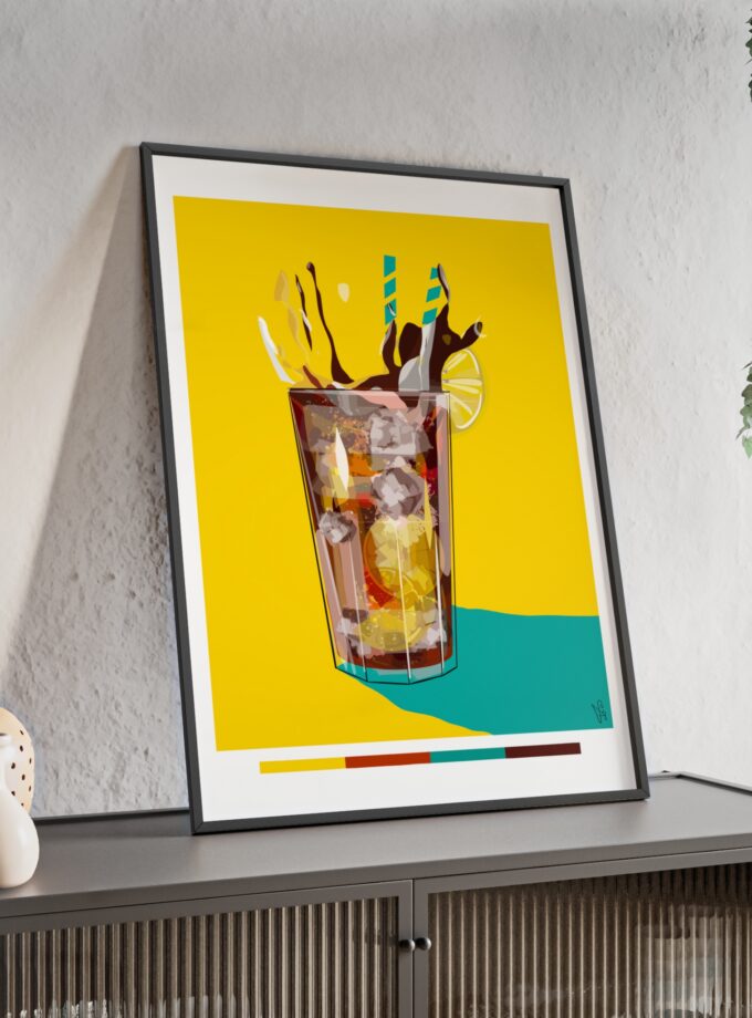 Splash Poster, Framed