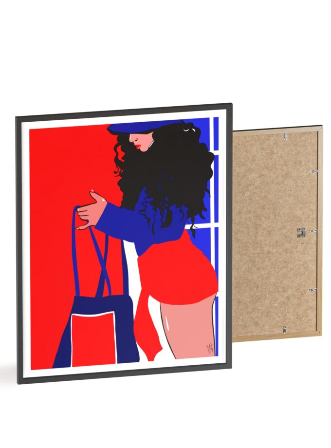 Beach Day Poster, Framed