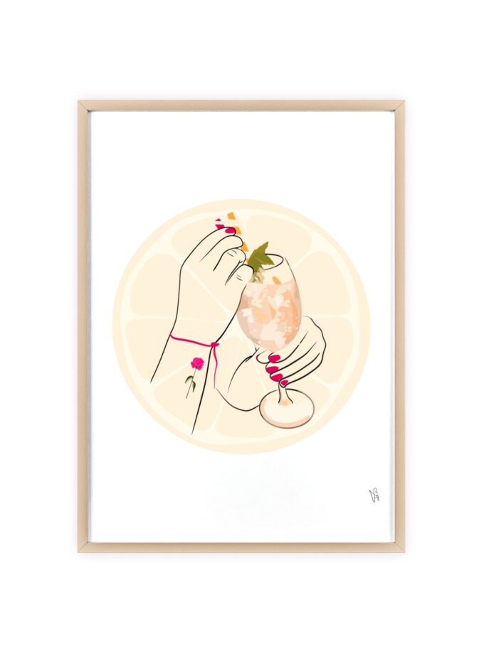 A Toast To Friendship Poster, Framed