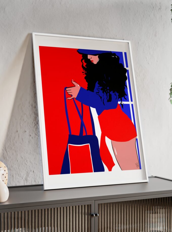 Beach Day Poster, Framed