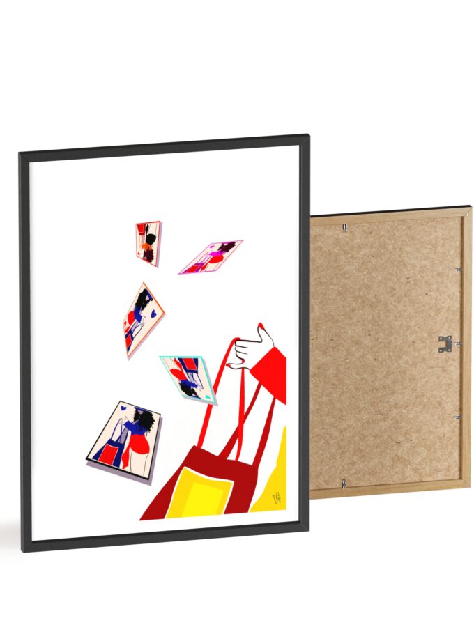 Memory Cards Poster, Framed